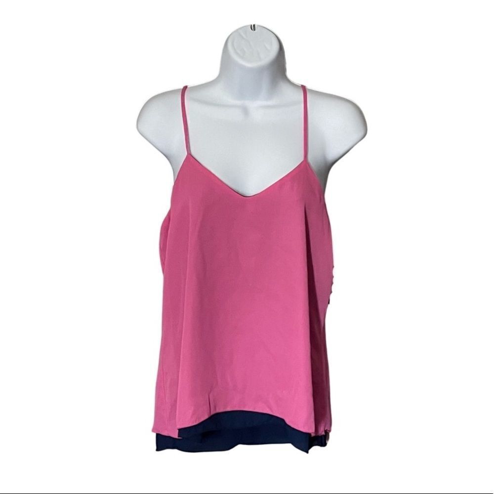 🎉 3/$25 🎉 Pink & Navy Reversible Spaghetti Tank
